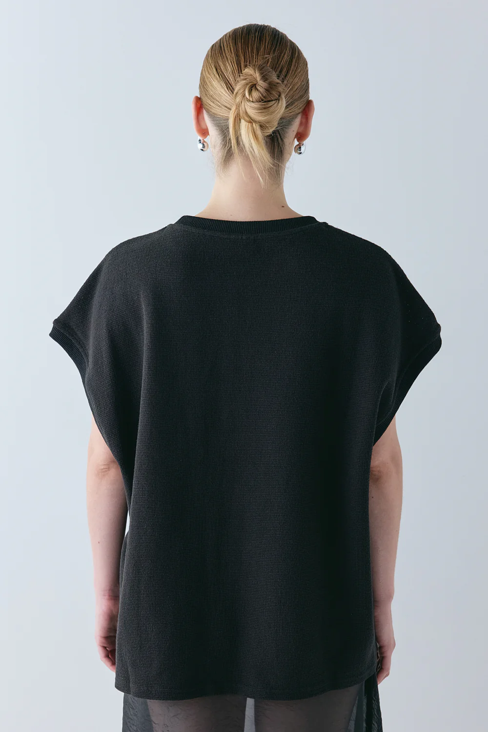 Lori Waffle Tank Black - Image 7