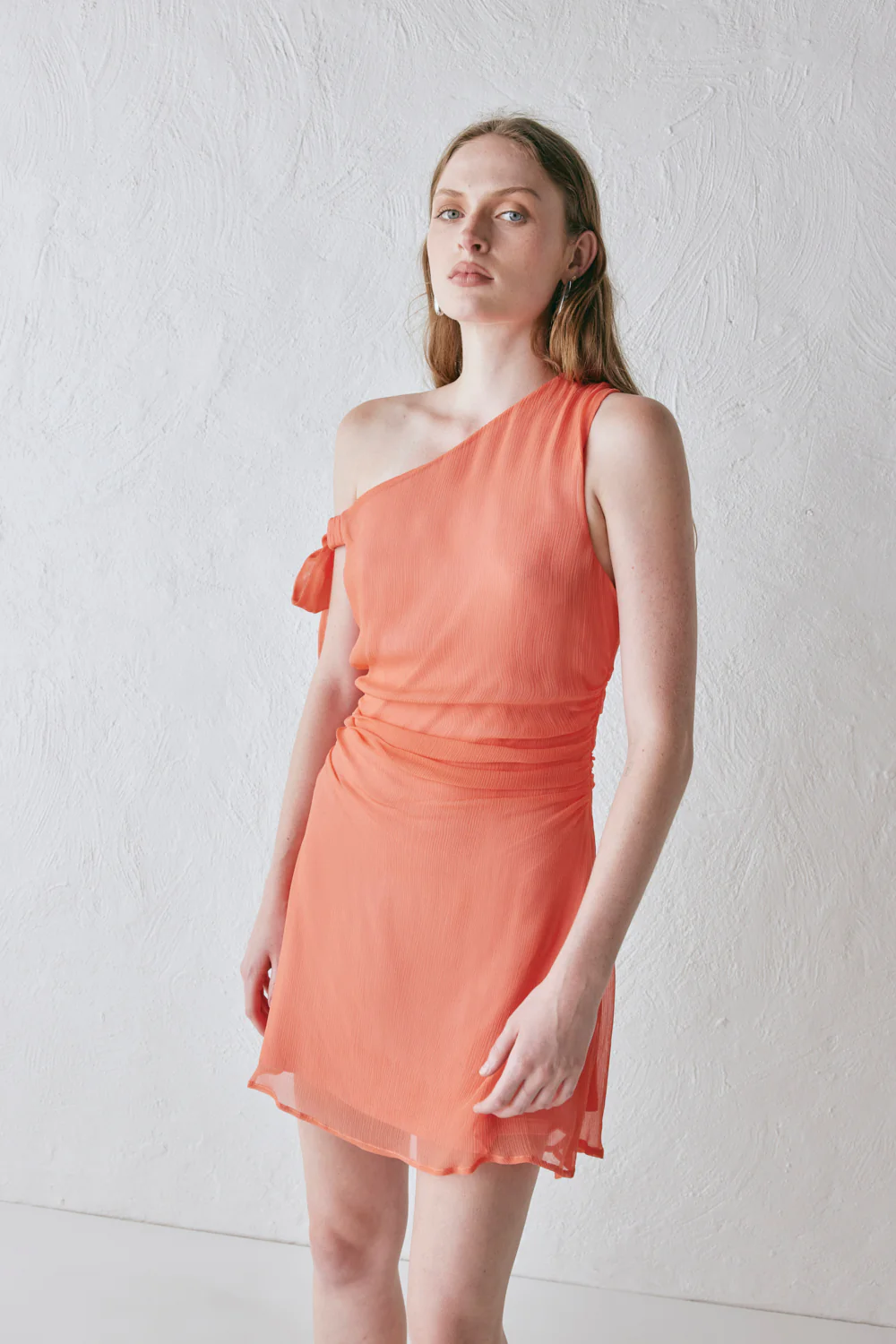 Luciana Mini Dress Coral - Image 6
