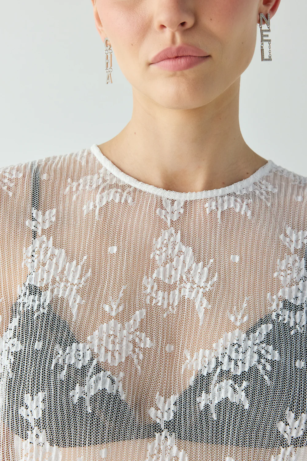 Lucienne Lace Maxi Dress White - Image 3