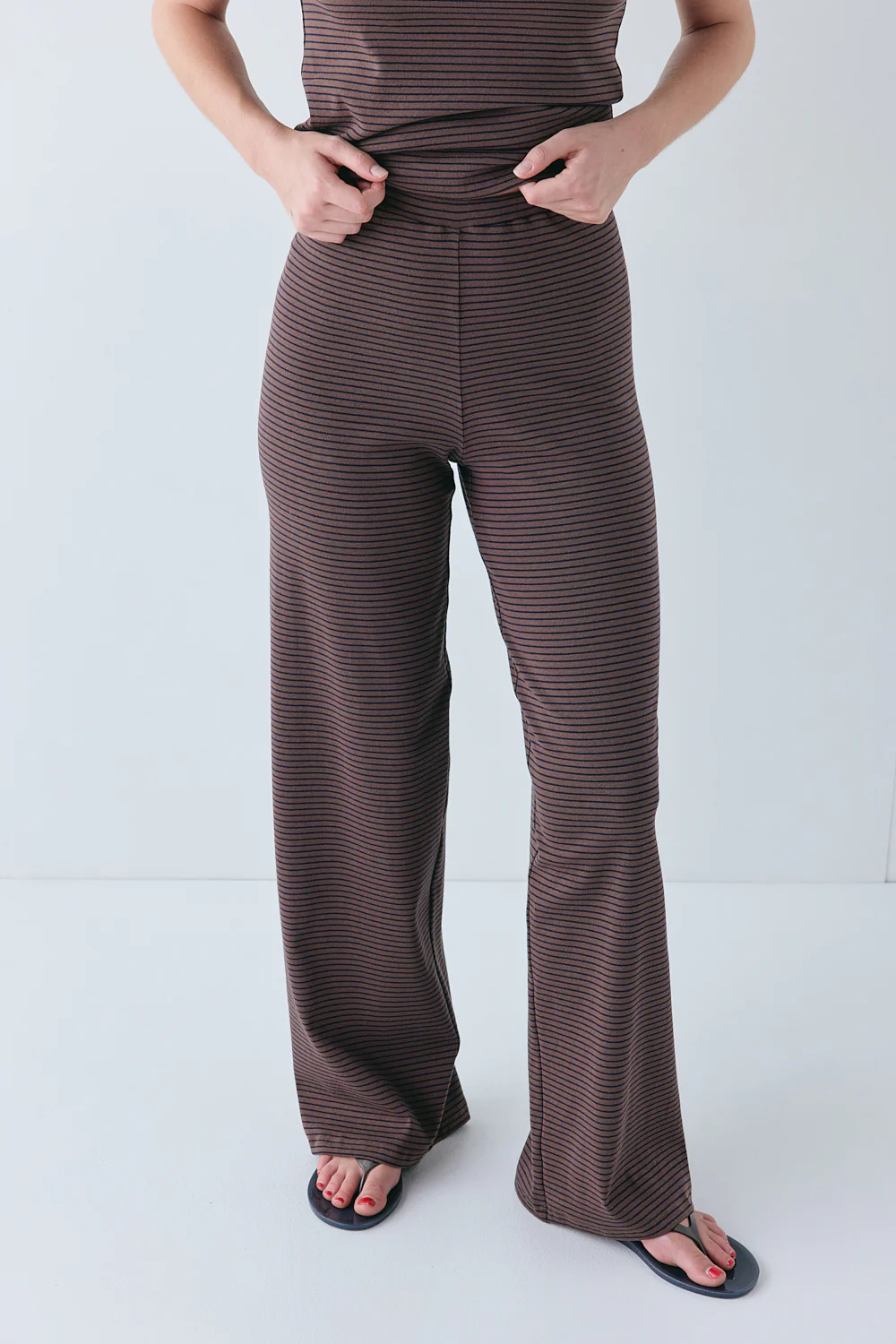 Macy Pants Brown Stripe - Image 5