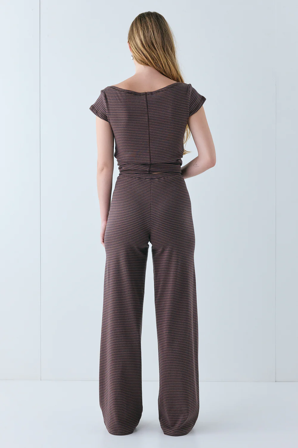 Macy Pants Brown Stripe - Image 8
