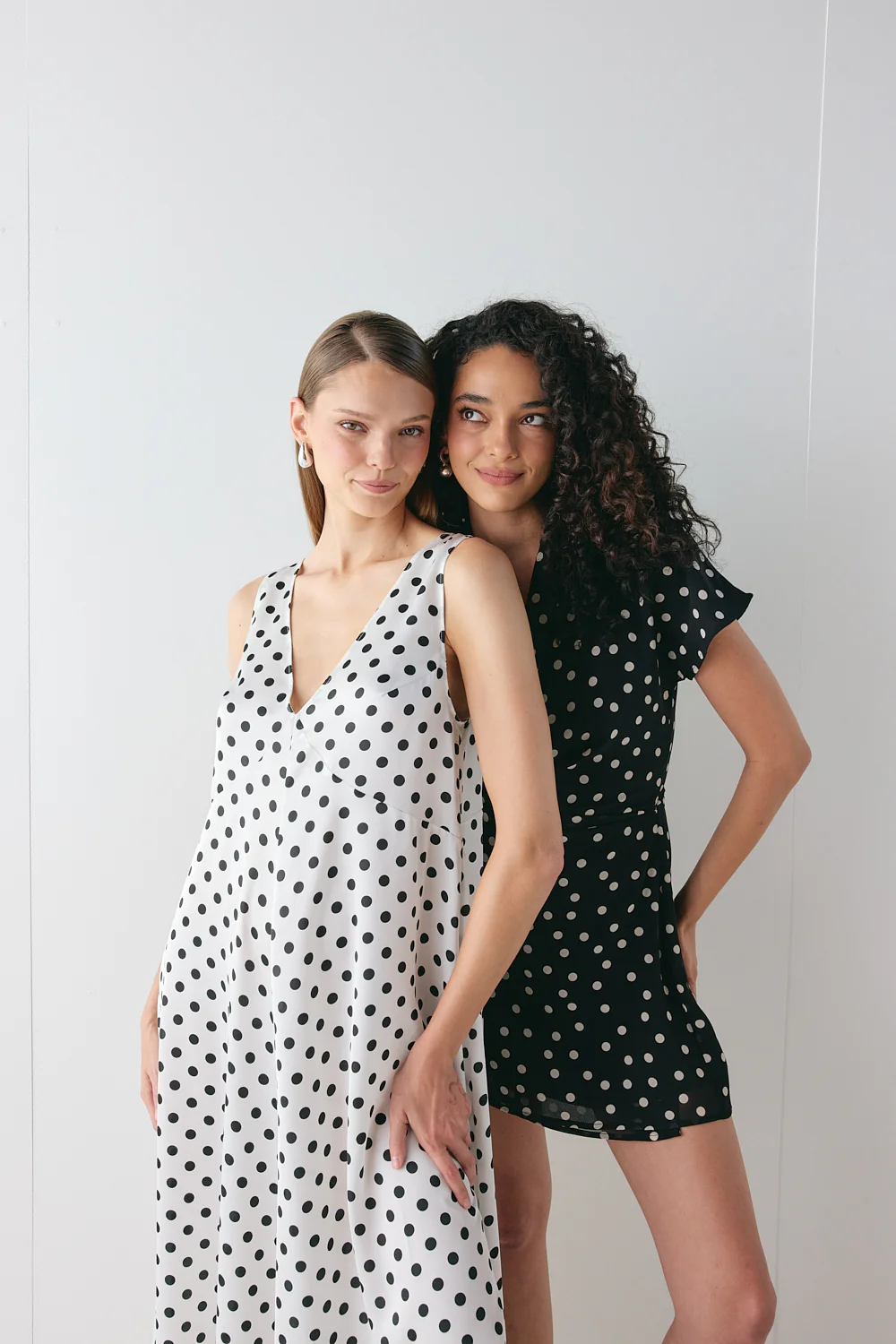 Maeve Satin Maxi Dress Polka Dot - Image 6