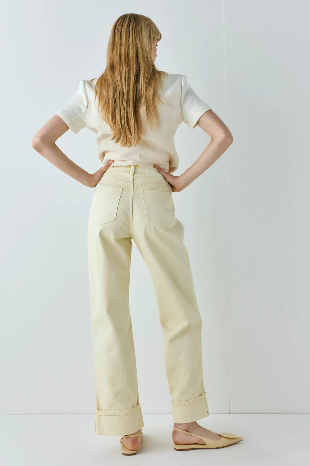 Manon Mid Rise Denim Jeans Butter - Image 9