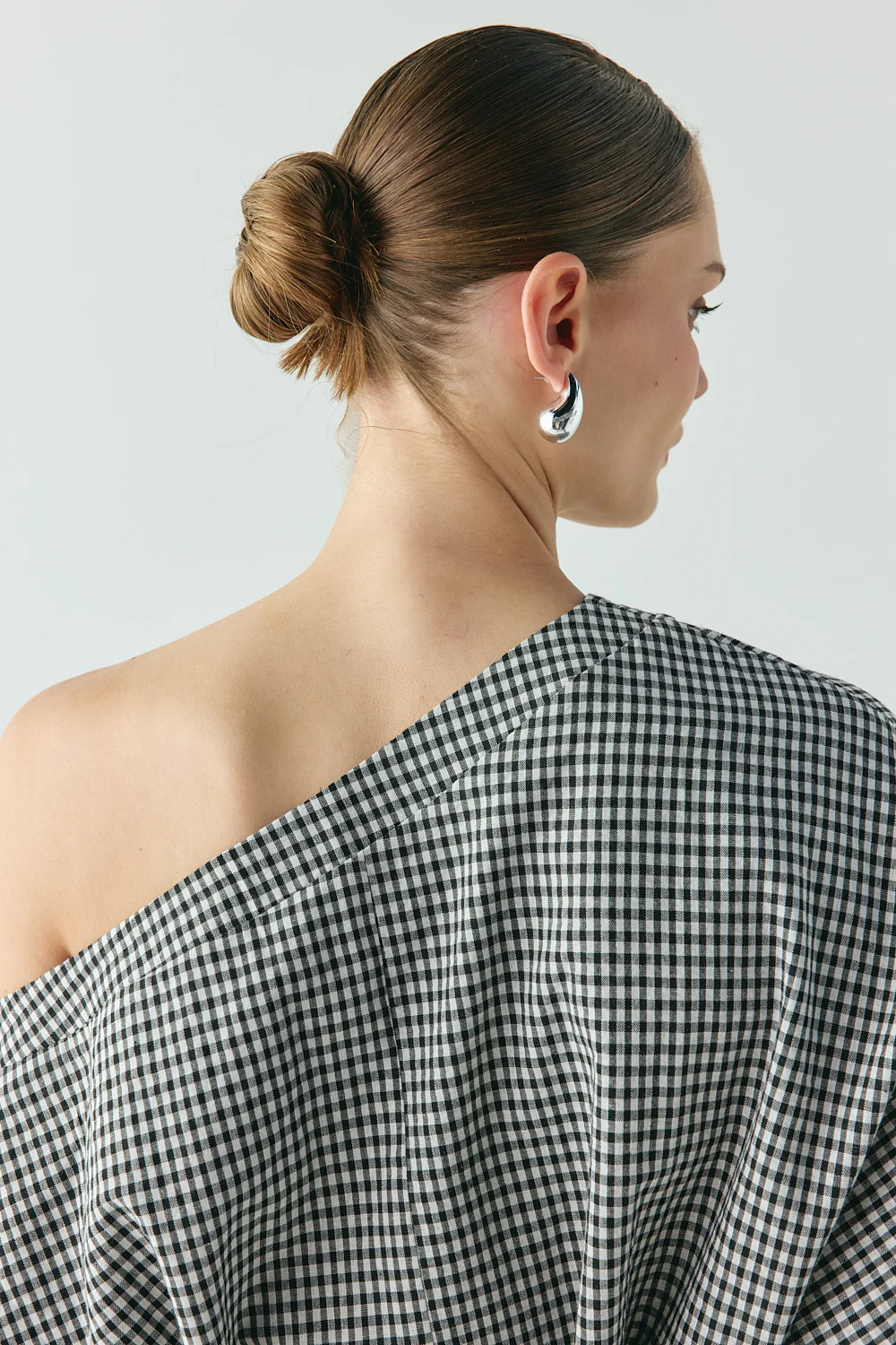 Mara Mini Dress Black Check - Image 5