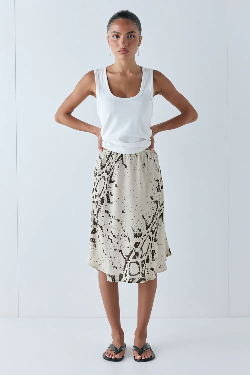 Marcia Midi Skirt Snake - Image 2