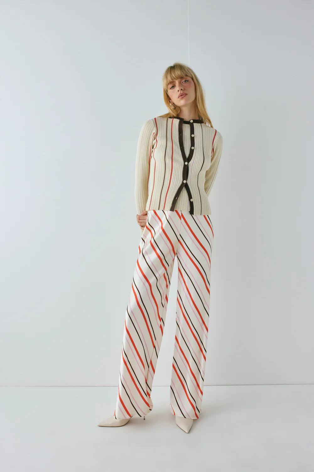 Margaux Knit Cardigan Stripe - Image 7