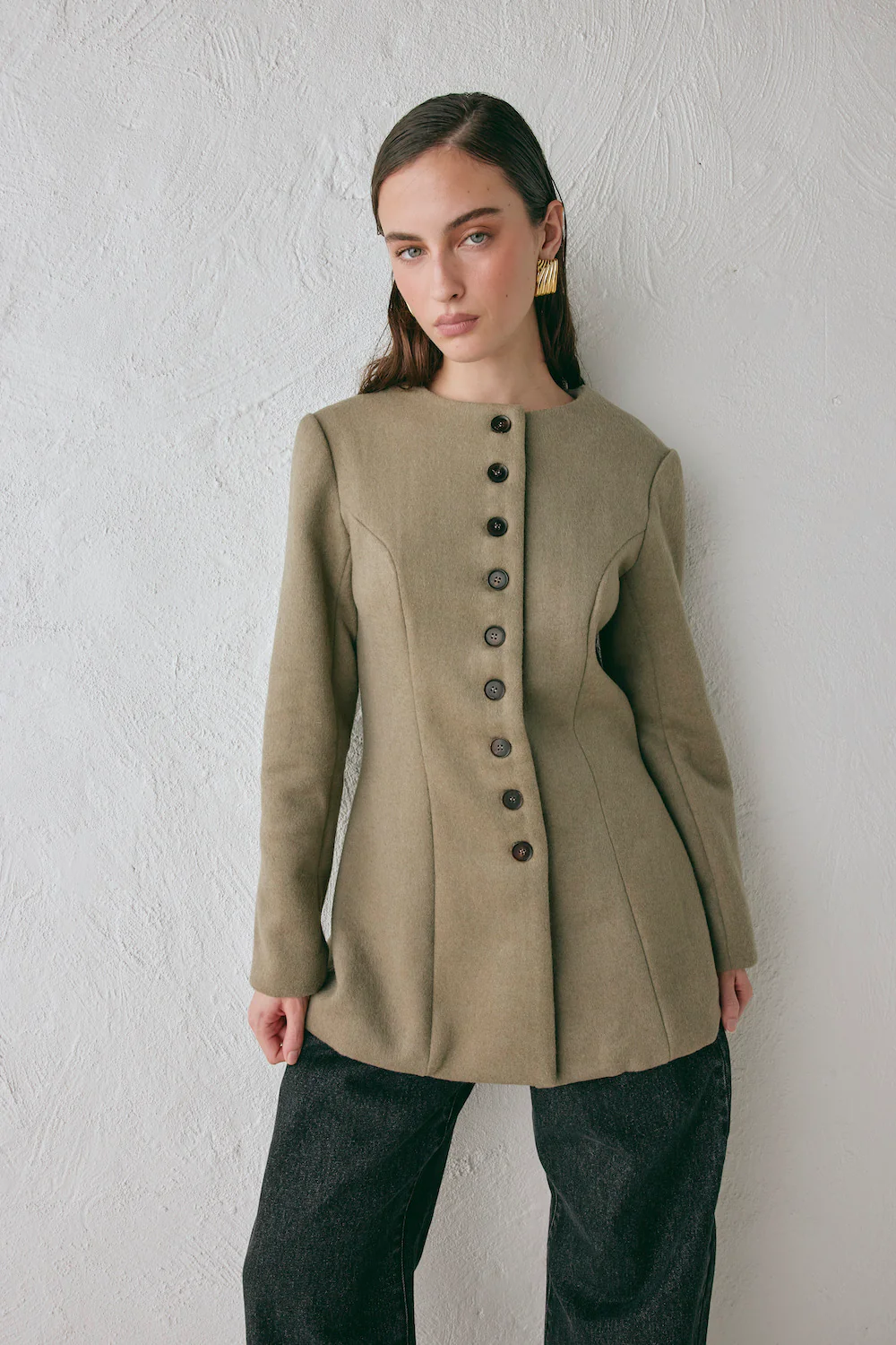 Marie Jacket Khaki - Image 4