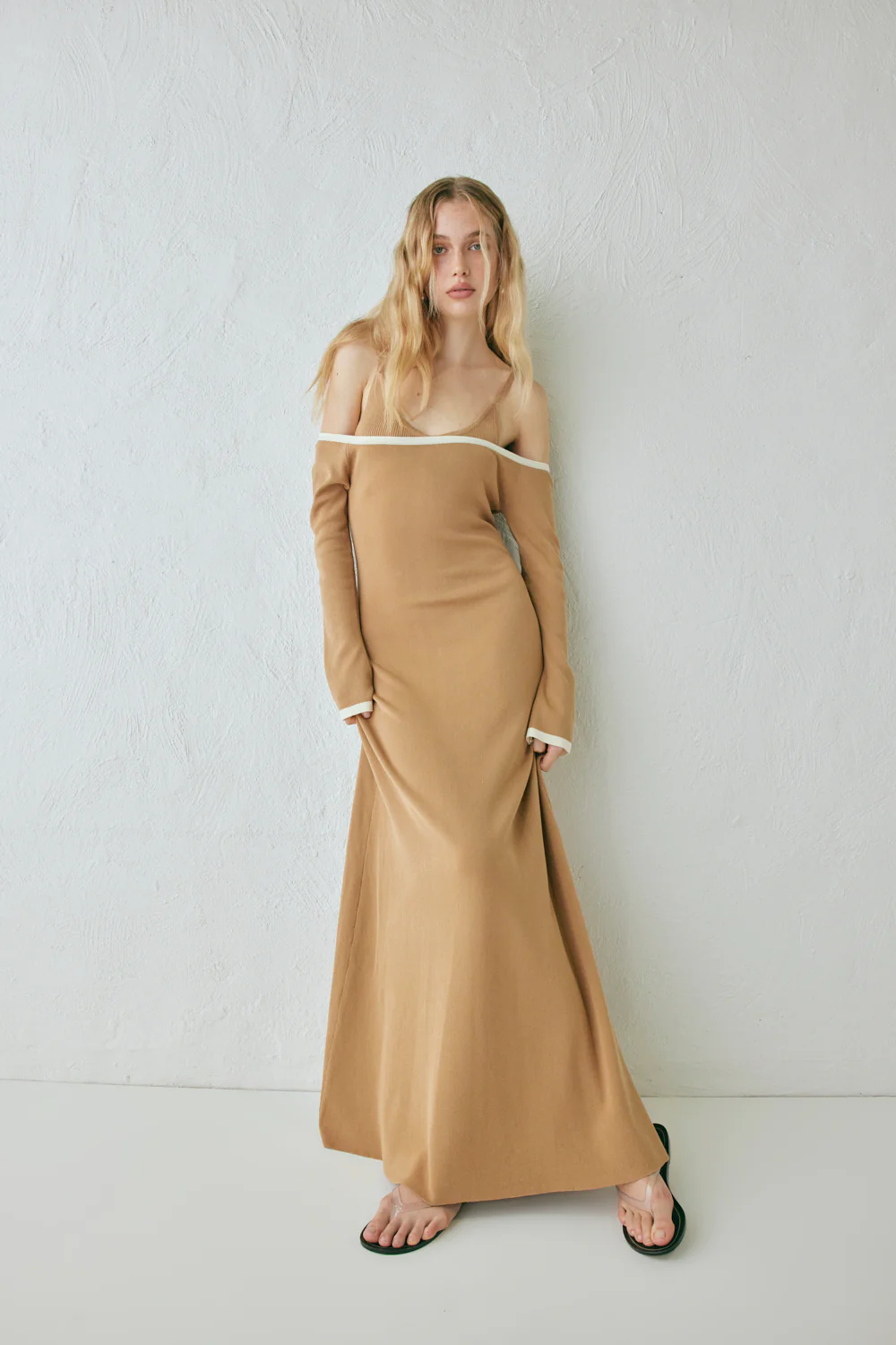 Marlee Knit Maxi Dress Tan