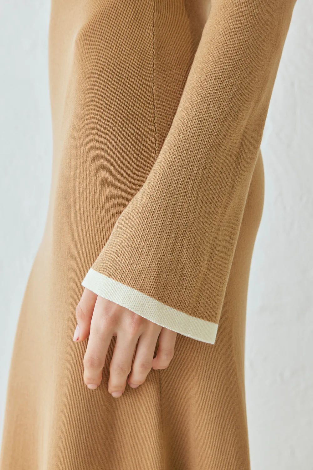 Marlee Knit Maxi Dress Tan - Image 5