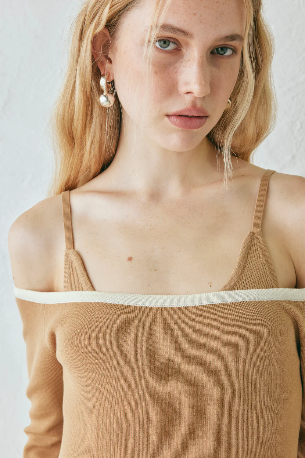 Marlee Knit Maxi Dress Tan - Image 7