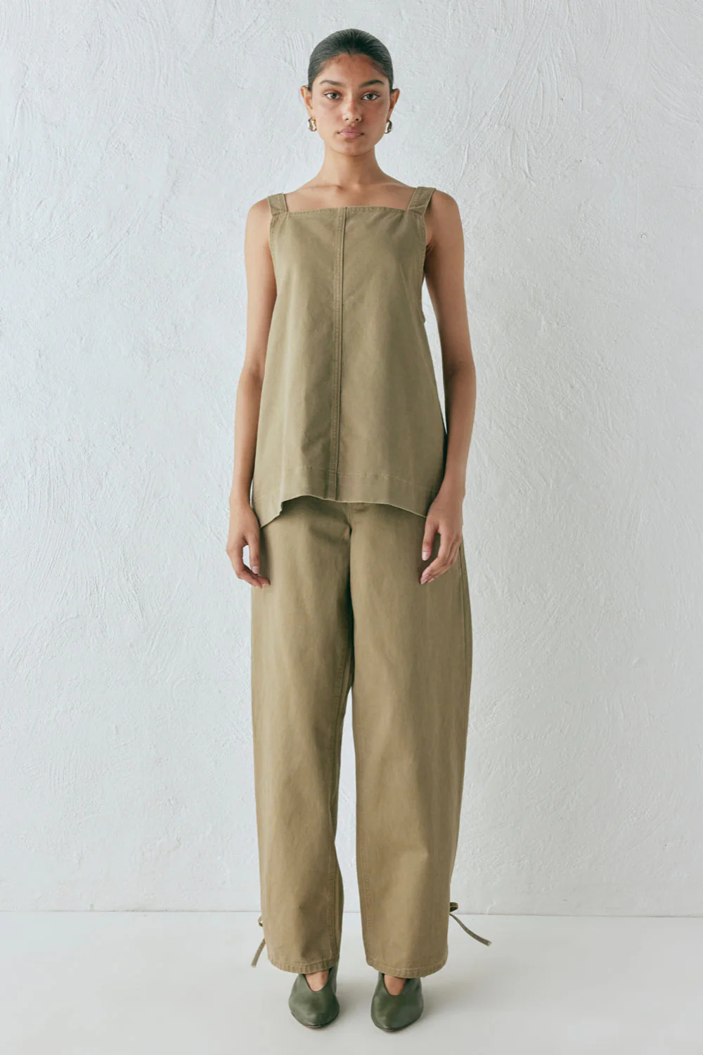 Marnie High Rise Denim Jeans Khaki - Image 6