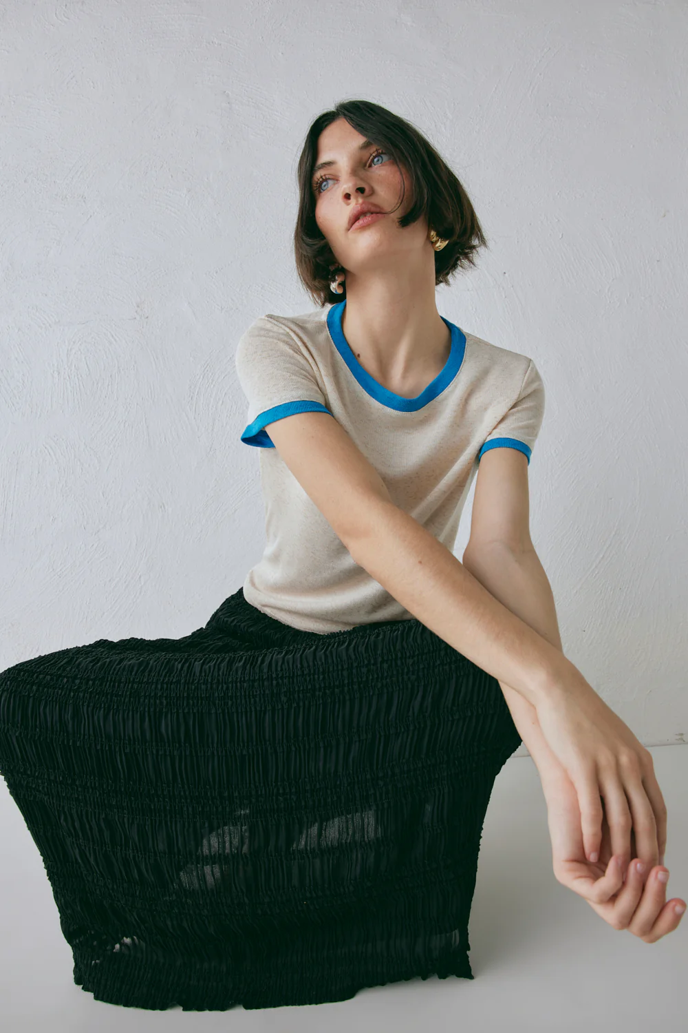 Mia Midi Skirt Black - Image 4