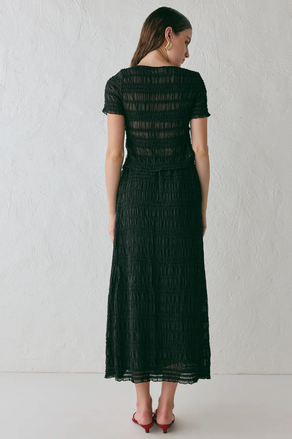Mia Midi Skirt Black - Image 8