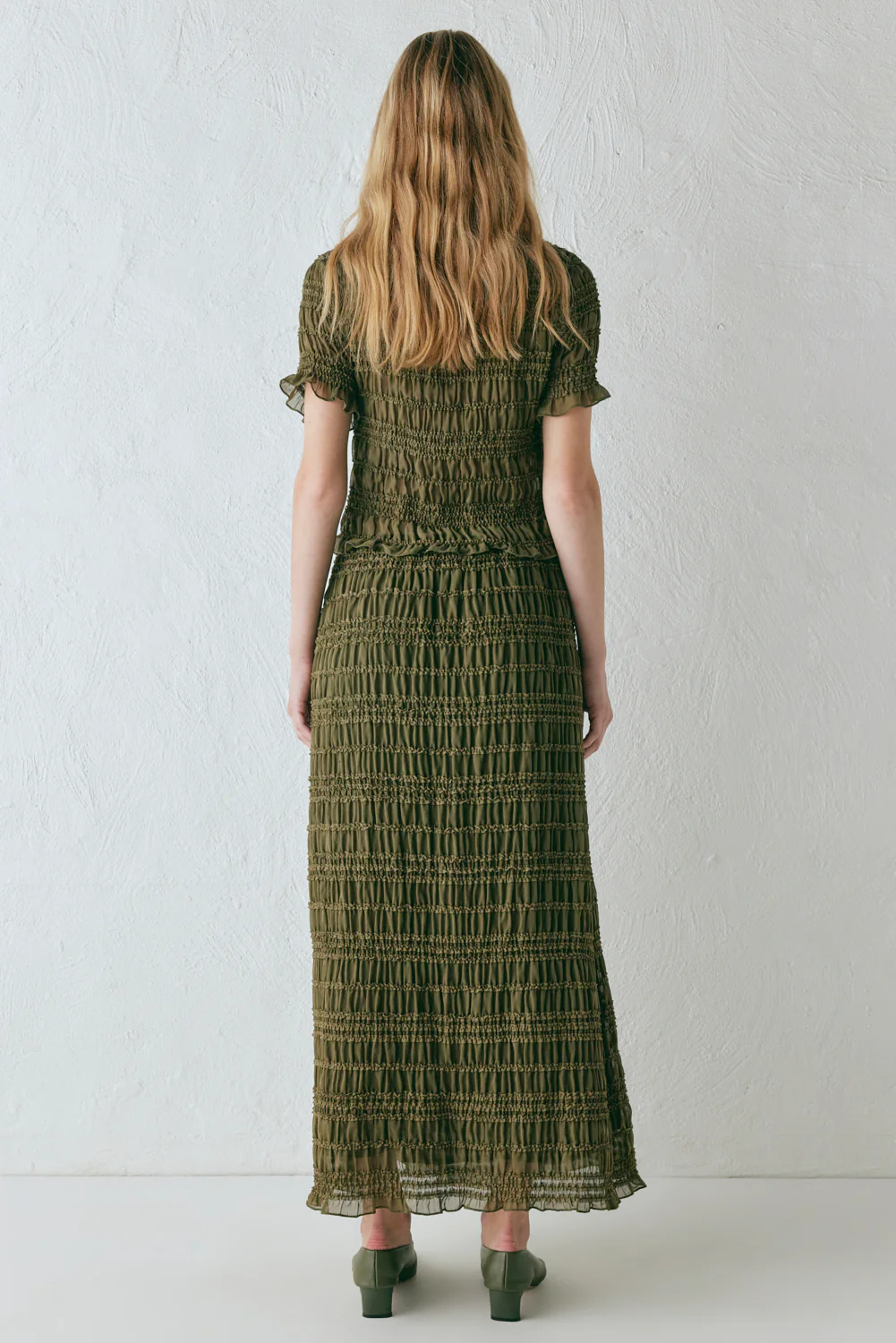 Mia Midi Skirt Khaki - Image 10