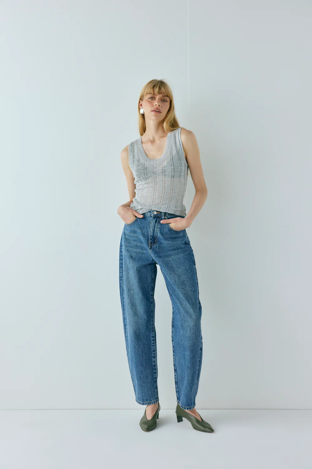 Mika Knit Top Silver - Image 4