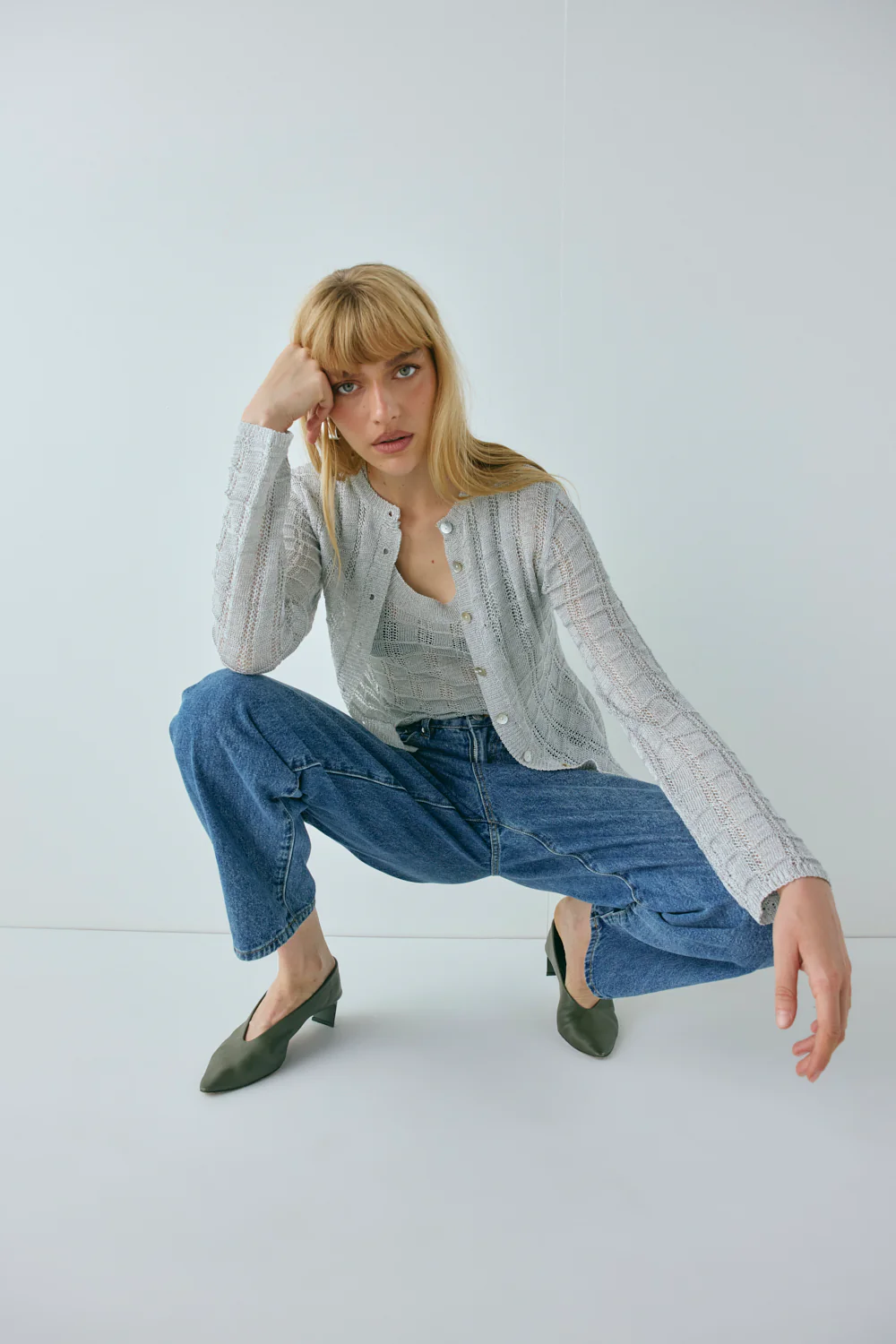 Mika Knit Top Silver - Image 7