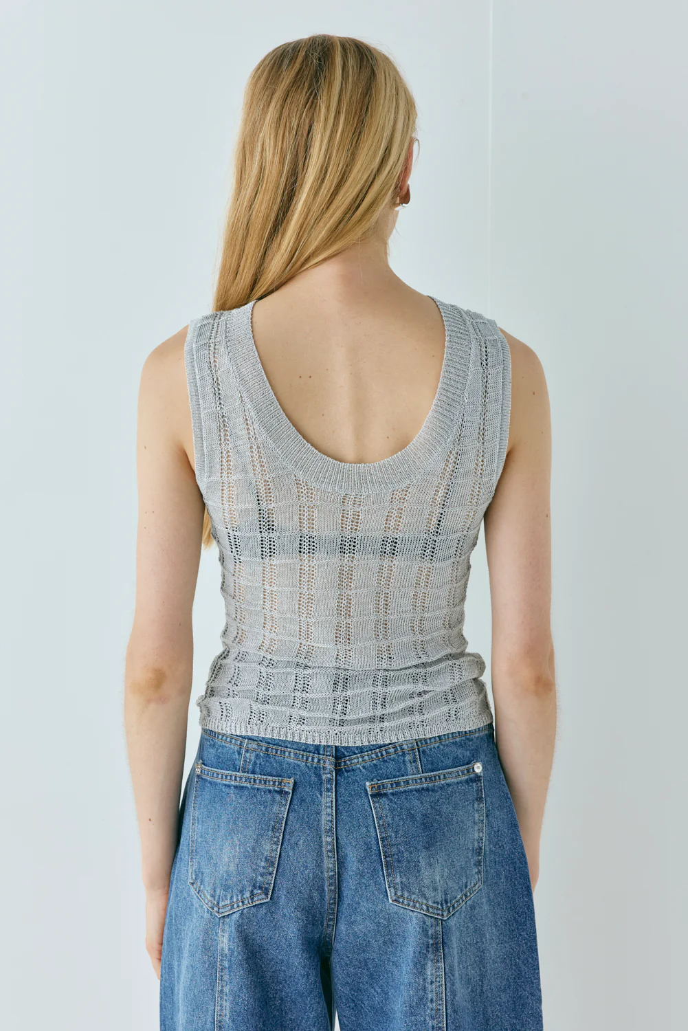 Mika Knit Top Silver - Image 9