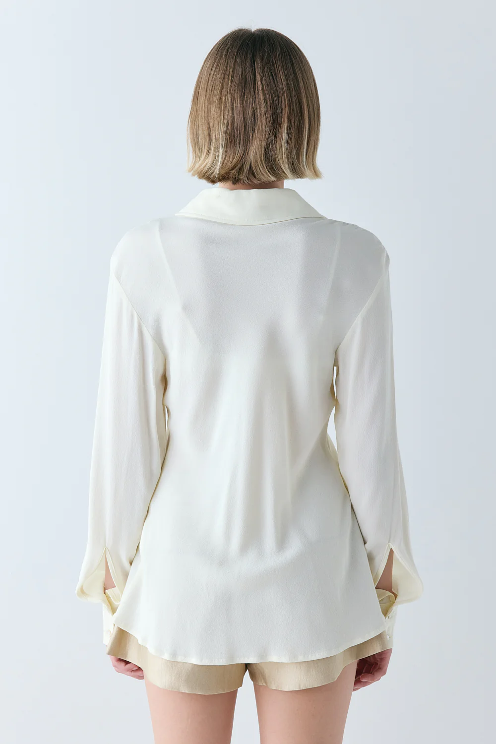 Mila Bias Shirt Cream - Image 6