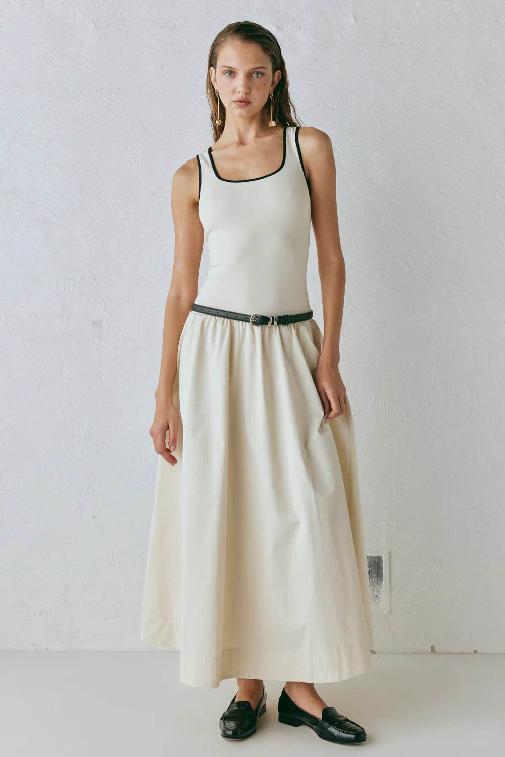Milena Maxi Dress Cream - Image 2