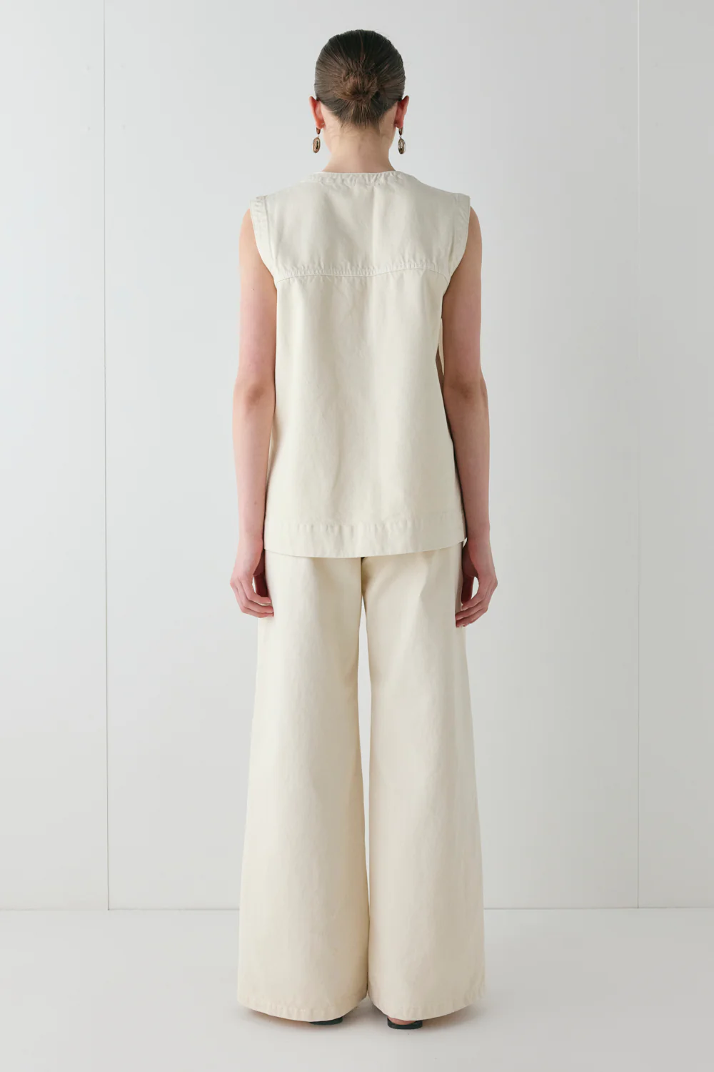 Muni Denim Tunic Top Cream - Image 7