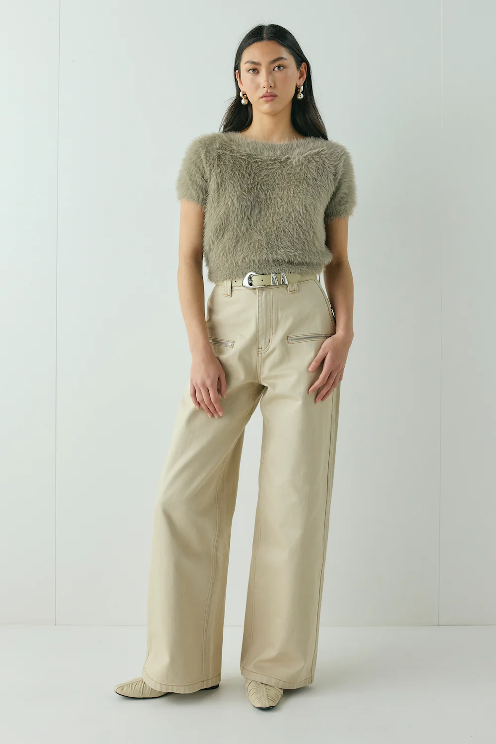 Nadine Knit Top Smoke - Image 2