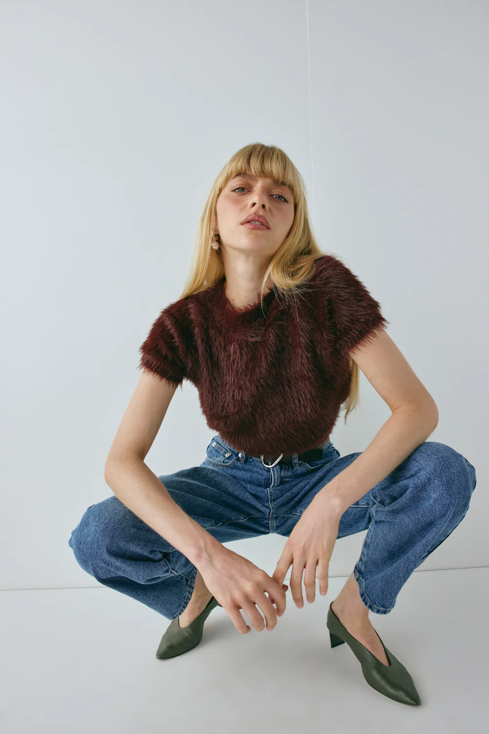 Nadine Knit Top Wine