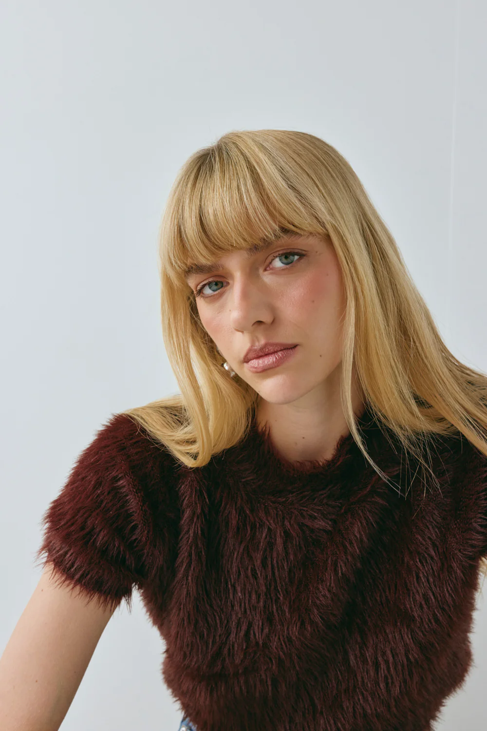 Nadine Knit Top Wine - Image 3
