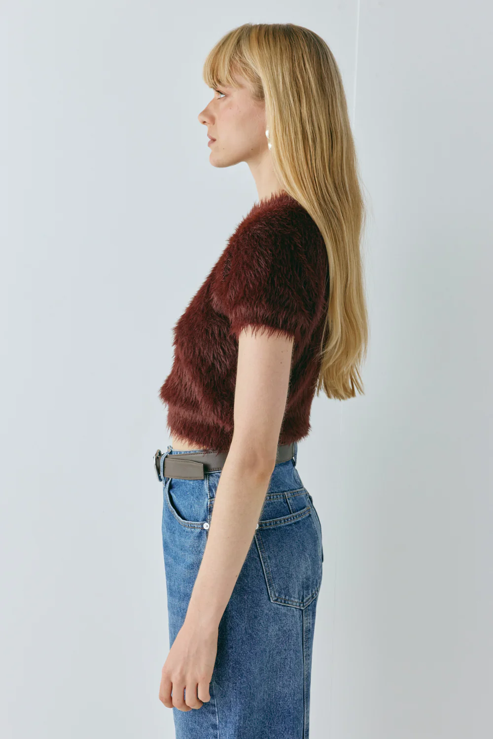 Nadine Knit Top Wine - Image 5