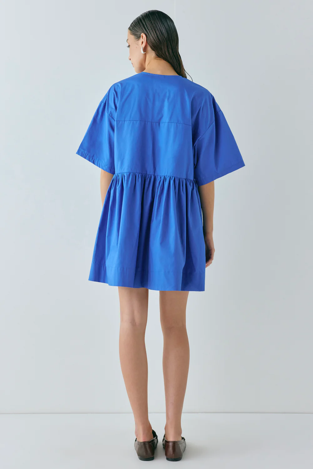 Naomi Smock Mini Dress Cobalt - Image 6