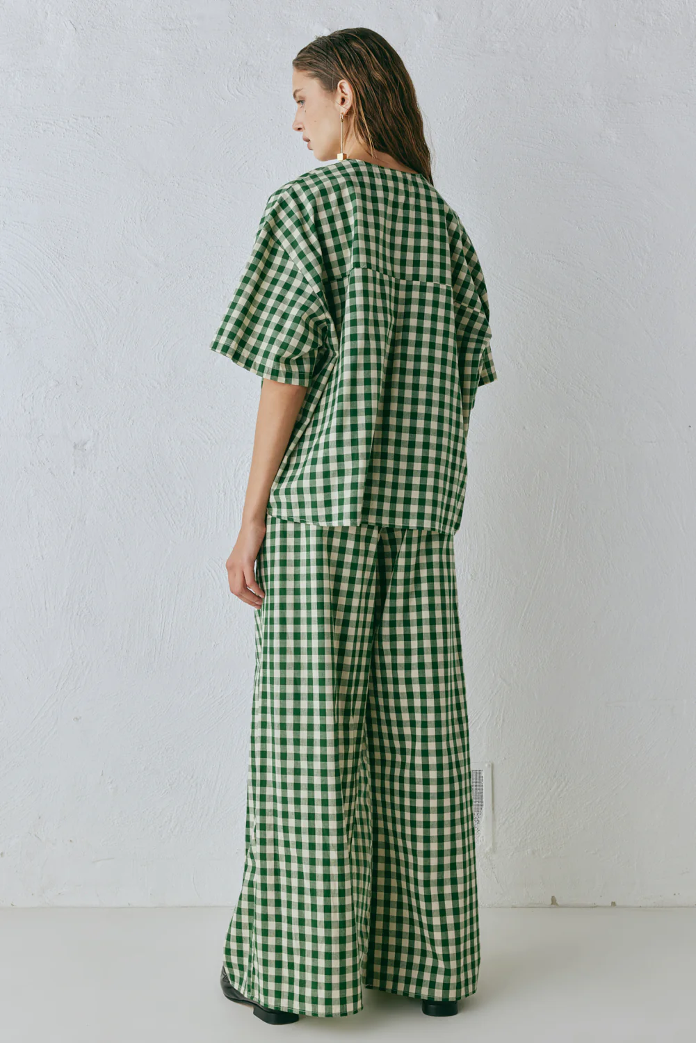 Naomi Smock Top Green Check - Image 10