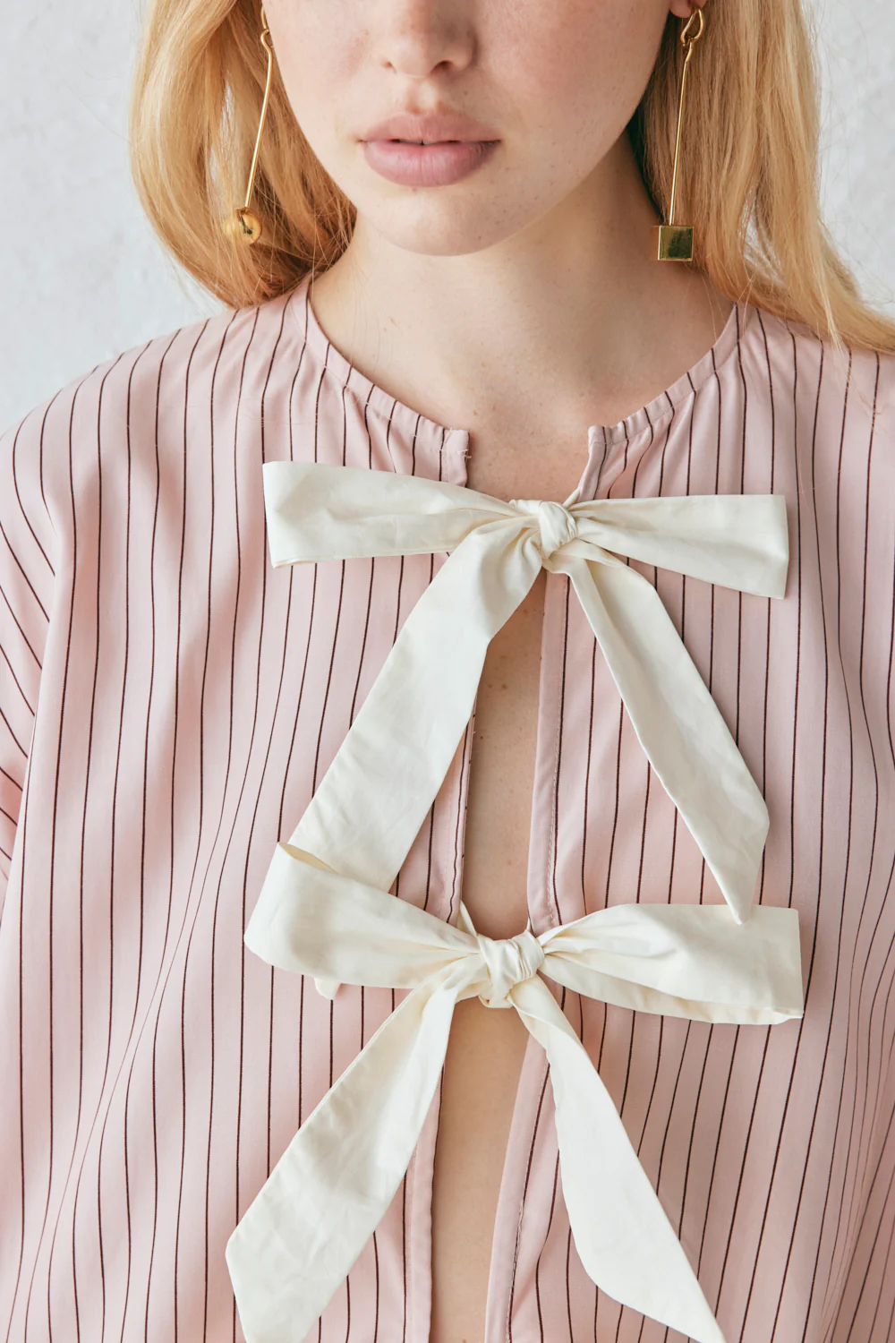 Naomi Smock Top Pink Stripe - Image 6