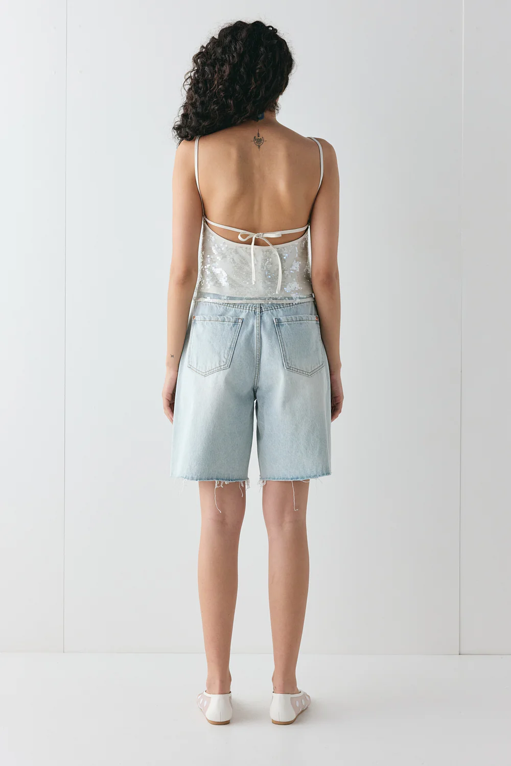Nati Sequin Top White - Image 7