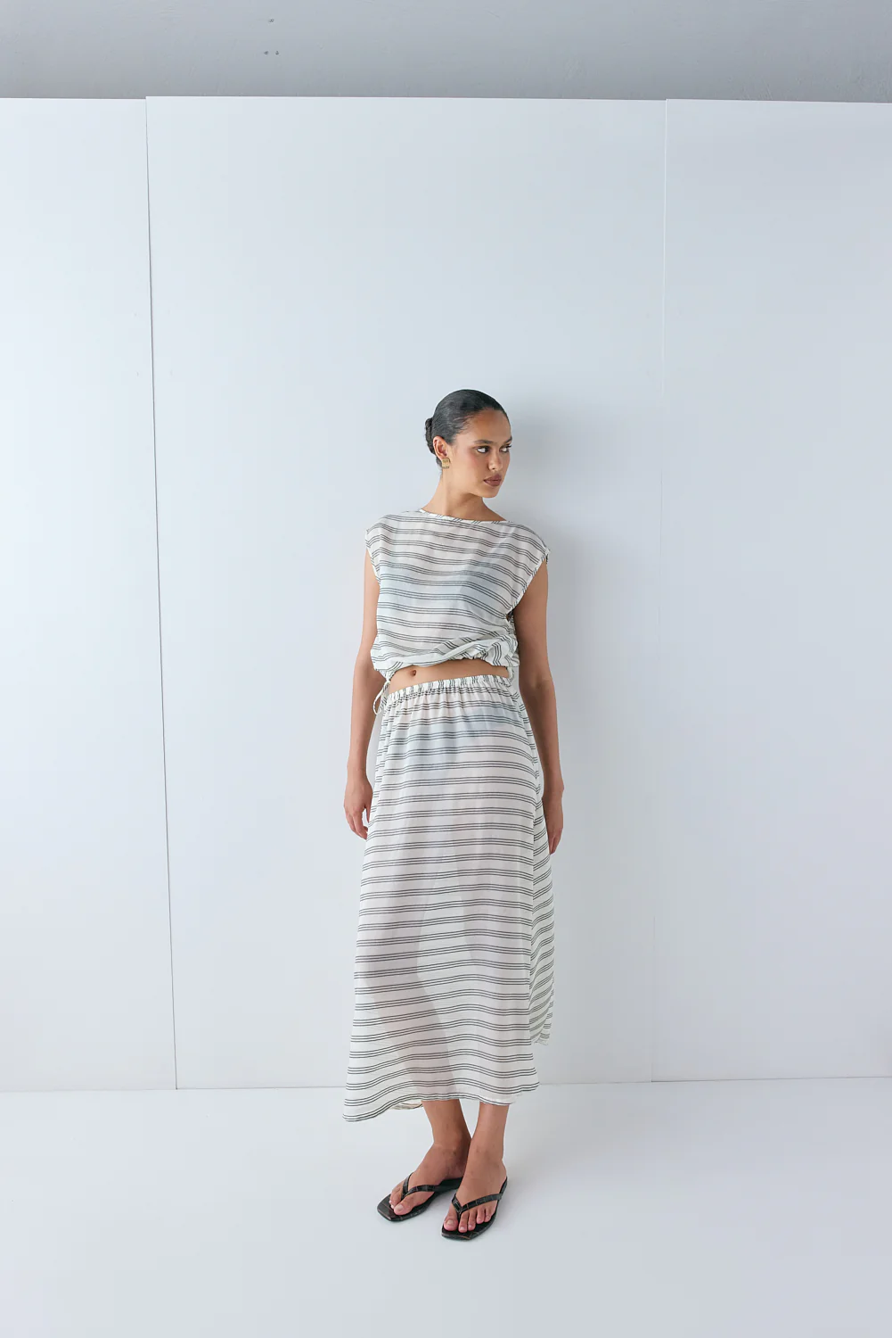 Nicola Sheer Top Stripe - Image 4