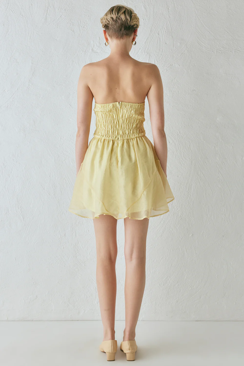 Paloma Mini Dress Lemon - Image 10