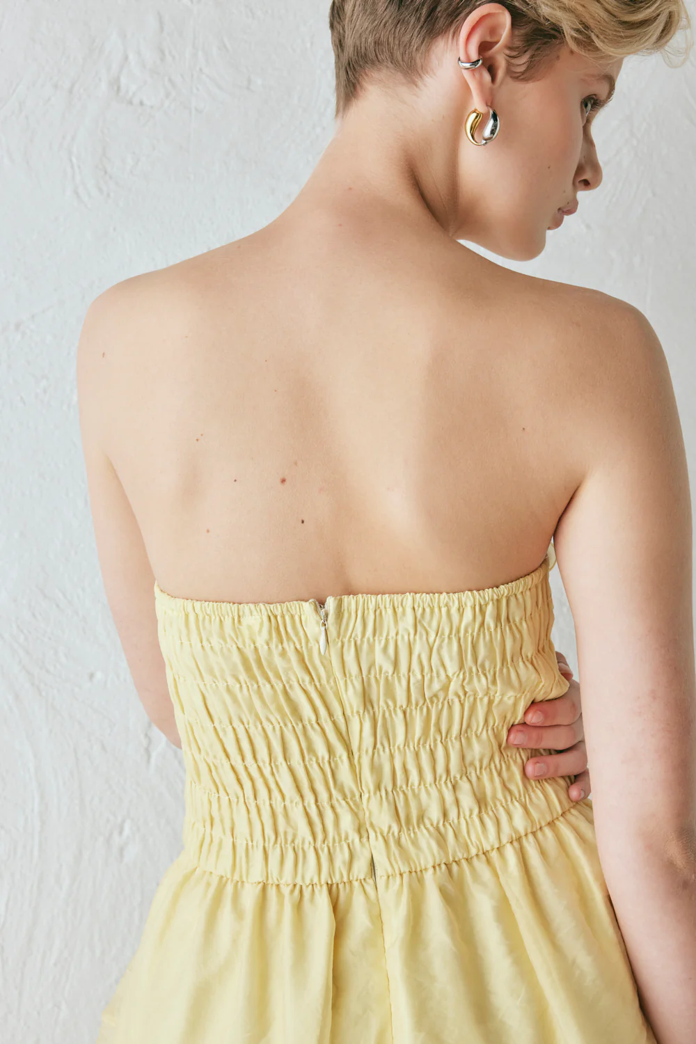 Paloma Mini Dress Lemon - Image 8