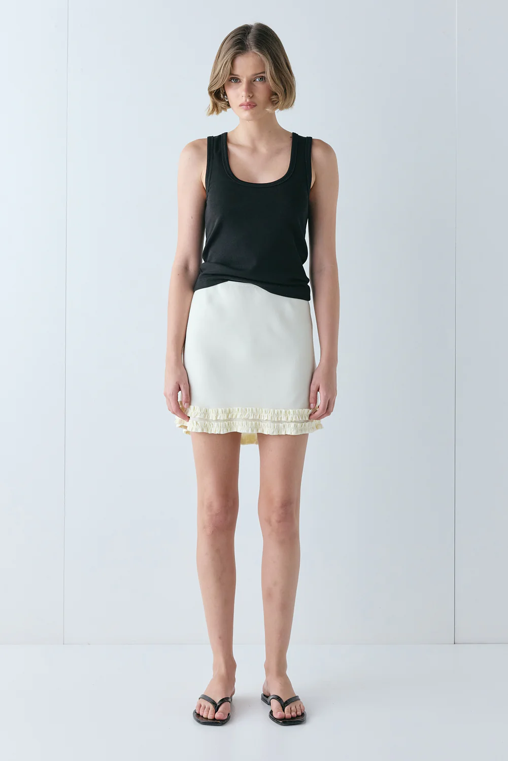 Penelope Mini Skirt Cream - Image 3