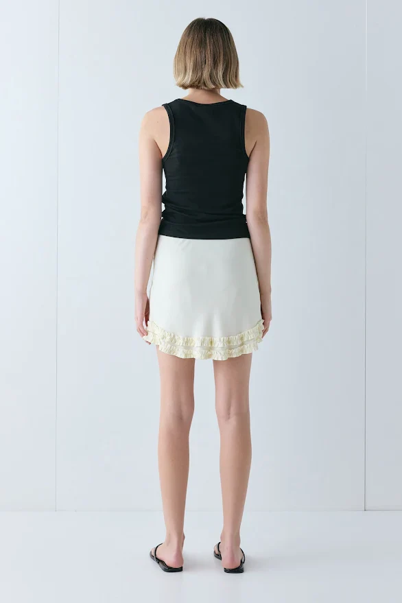 Penelope Mini Skirt Cream - Image 4