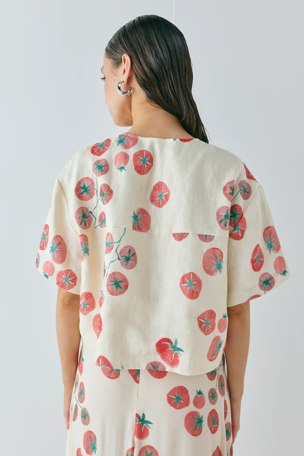 Portia Linen Smock Top Roma - Image 10