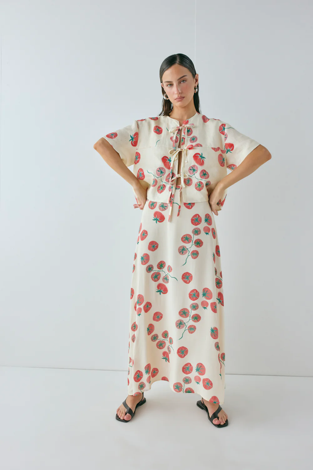 Portia Linen Smock Top Roma - Image 5