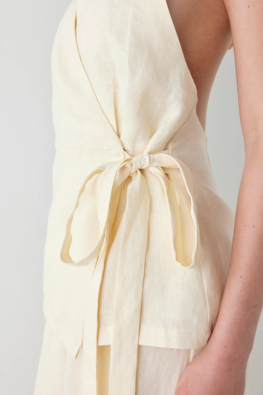 Prue Linen Top Cream - Image 3