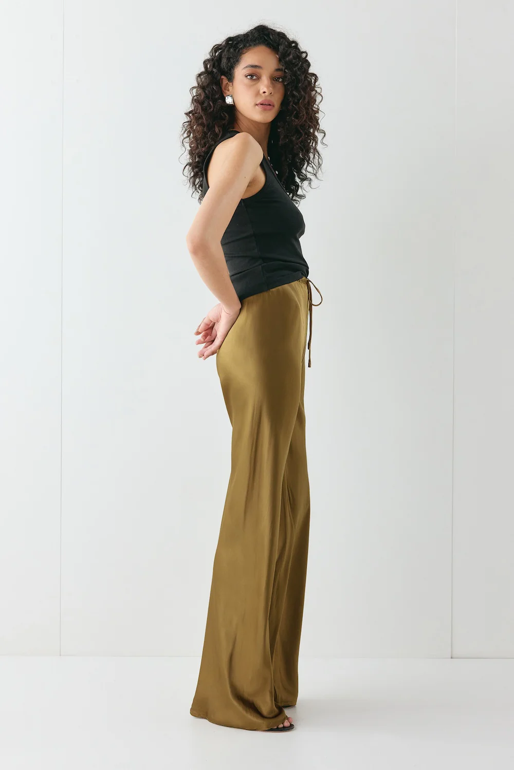 Rae Satin Pants Copper - Image 8