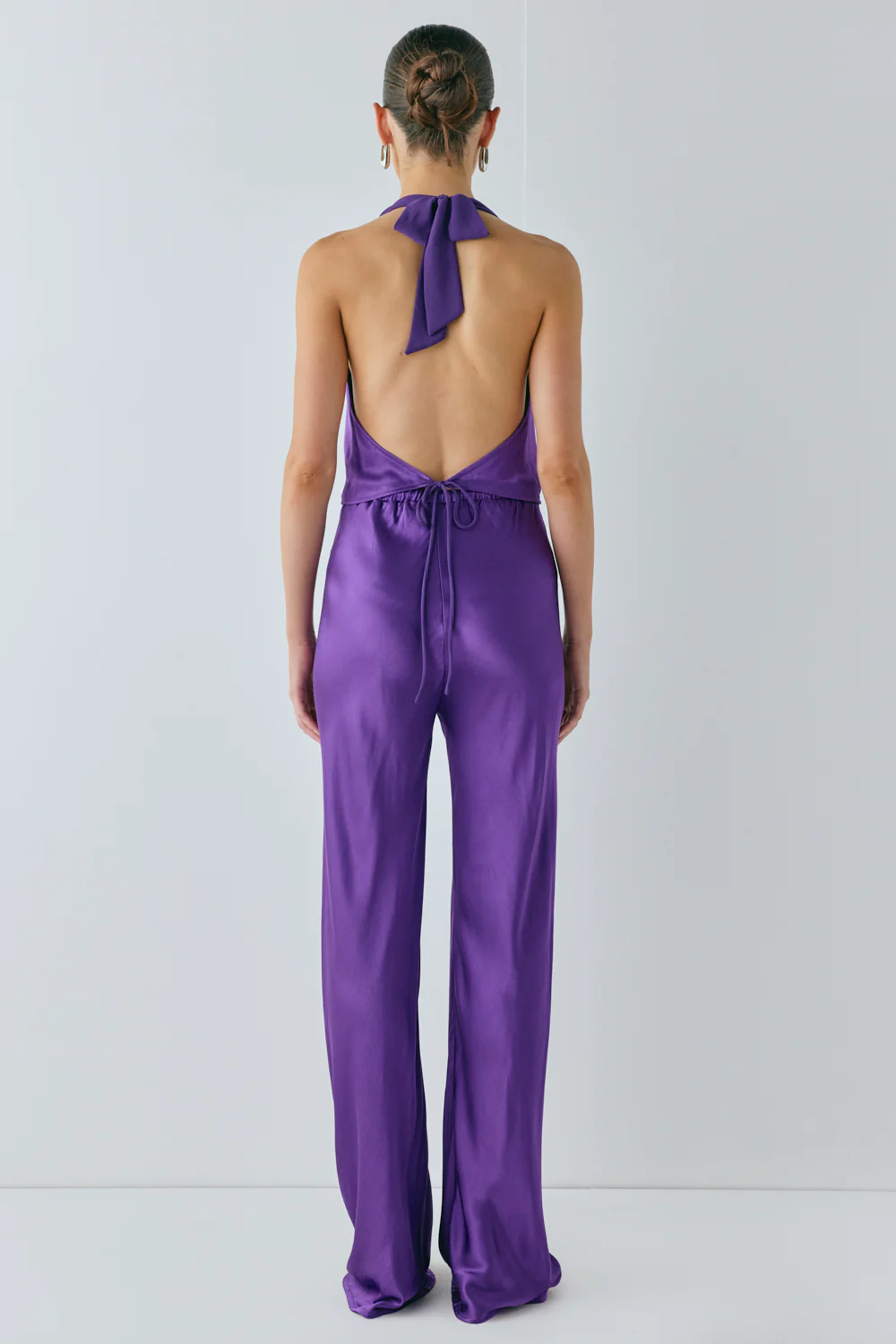 Rae Satin Pants Violet - Image 5