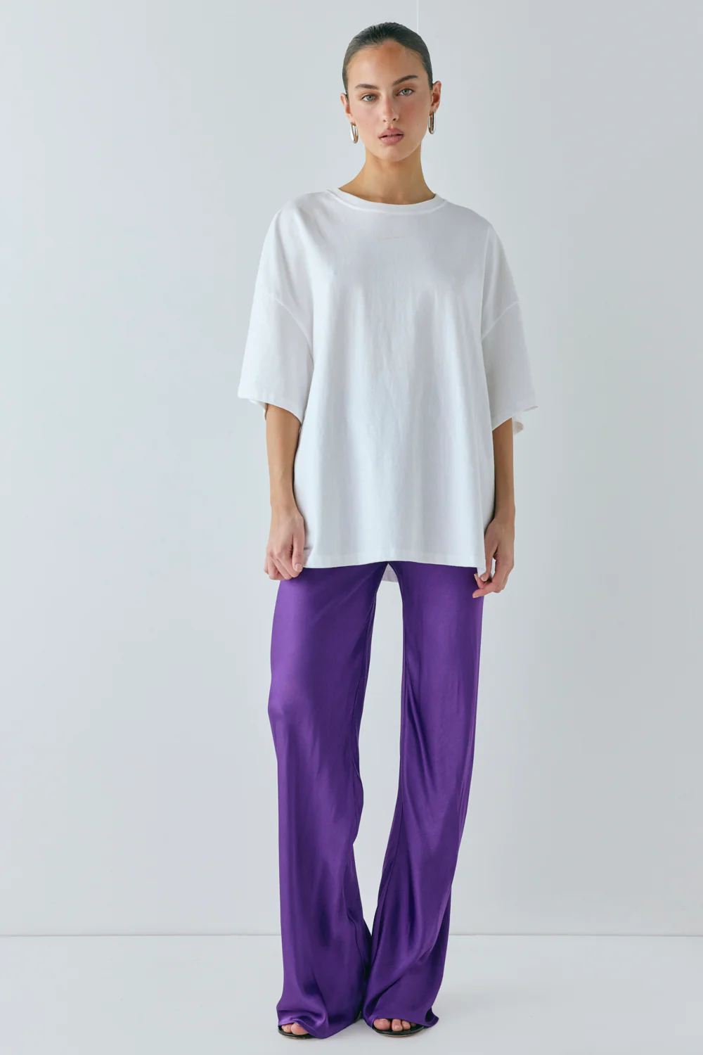 Rae Satin Pants Violet - Image 7
