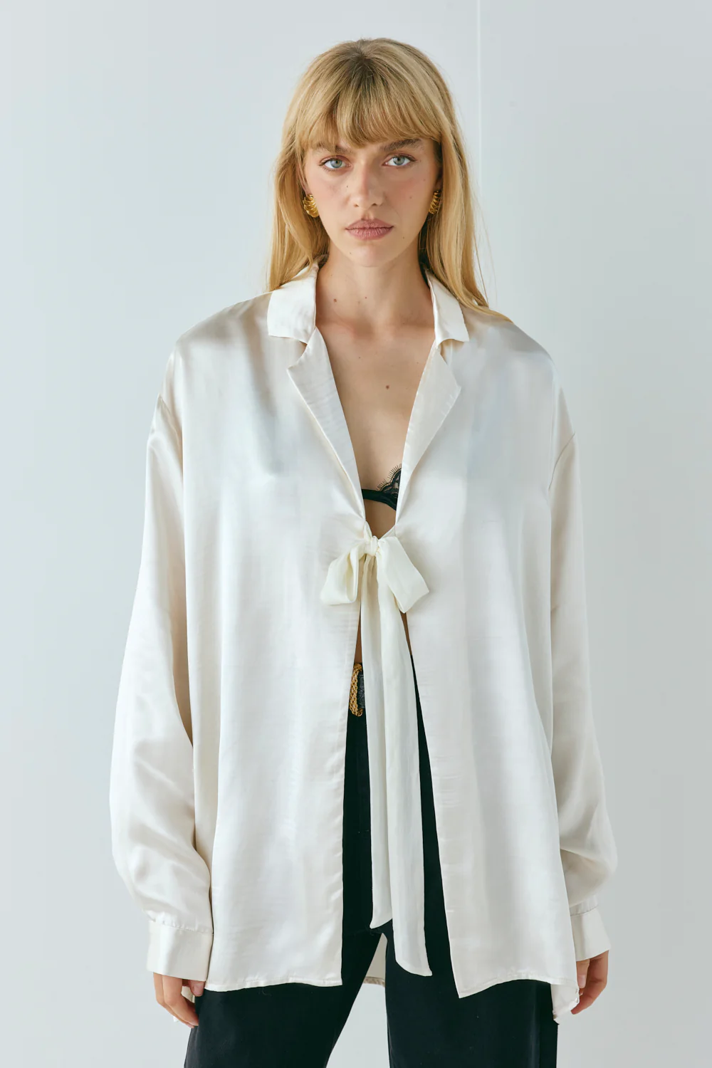 Rae Satin Top Cream