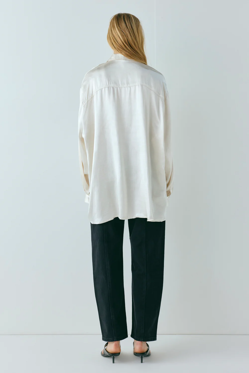 Rae Satin Top Cream - Image 10