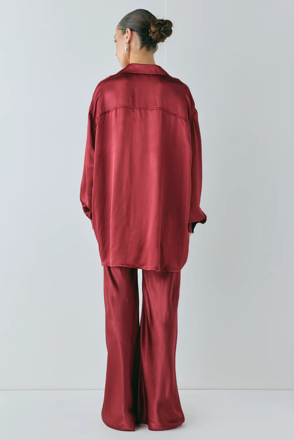 Rae Satin Top Wine - Image 8
