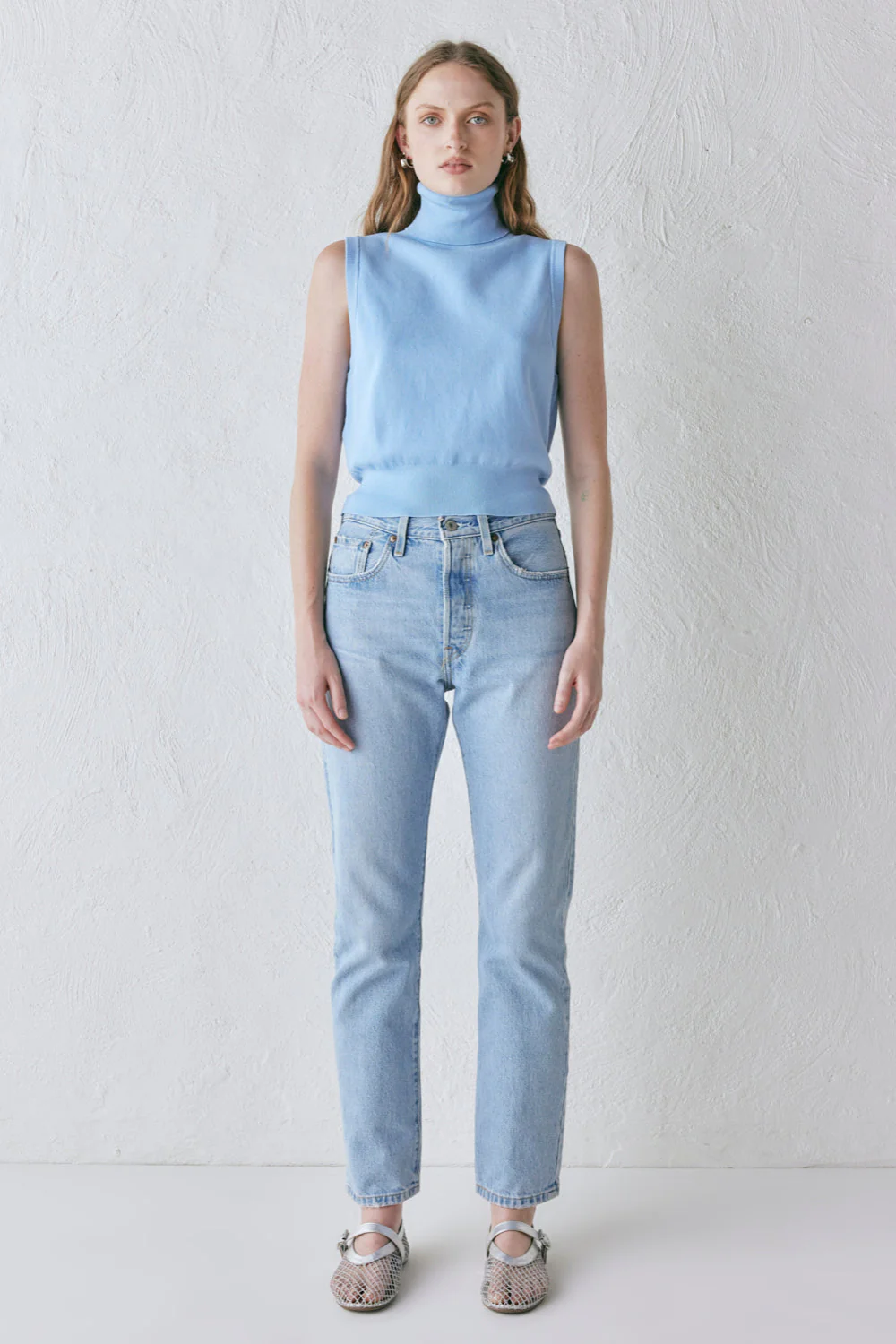 Rafael Knit Top Sky
