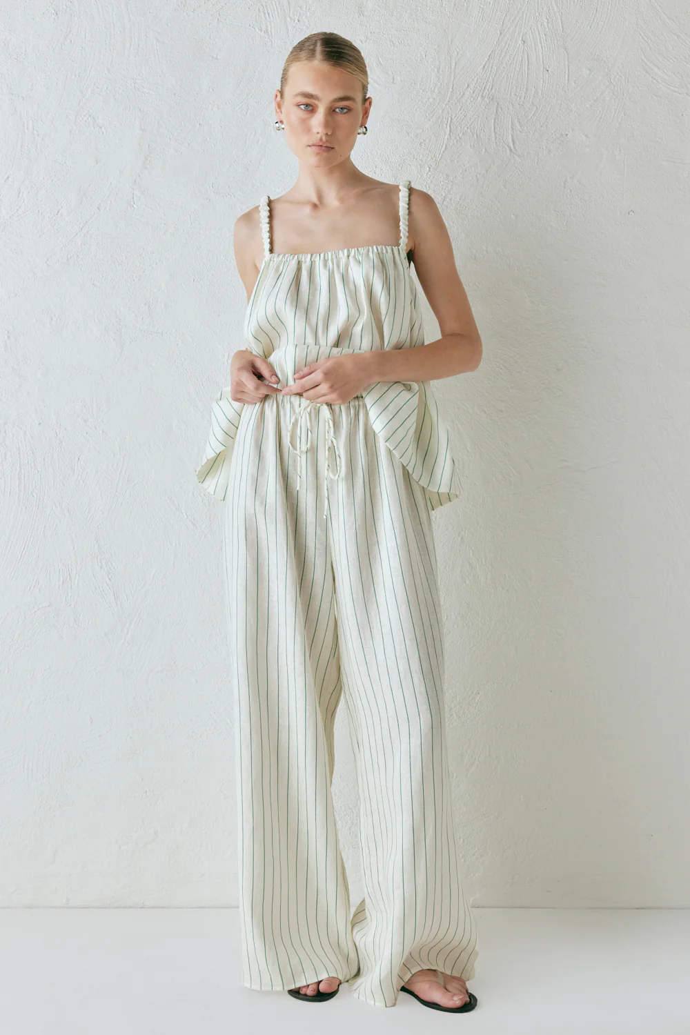Raya Linen Pants Stripe - Image 3
