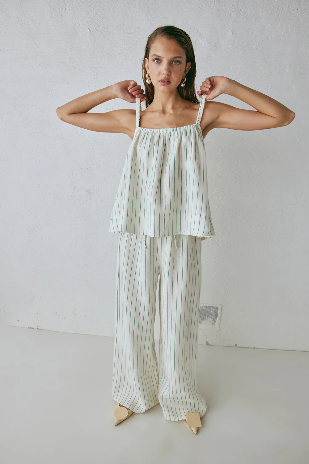 Raya Linen Pants Stripe - Image 5