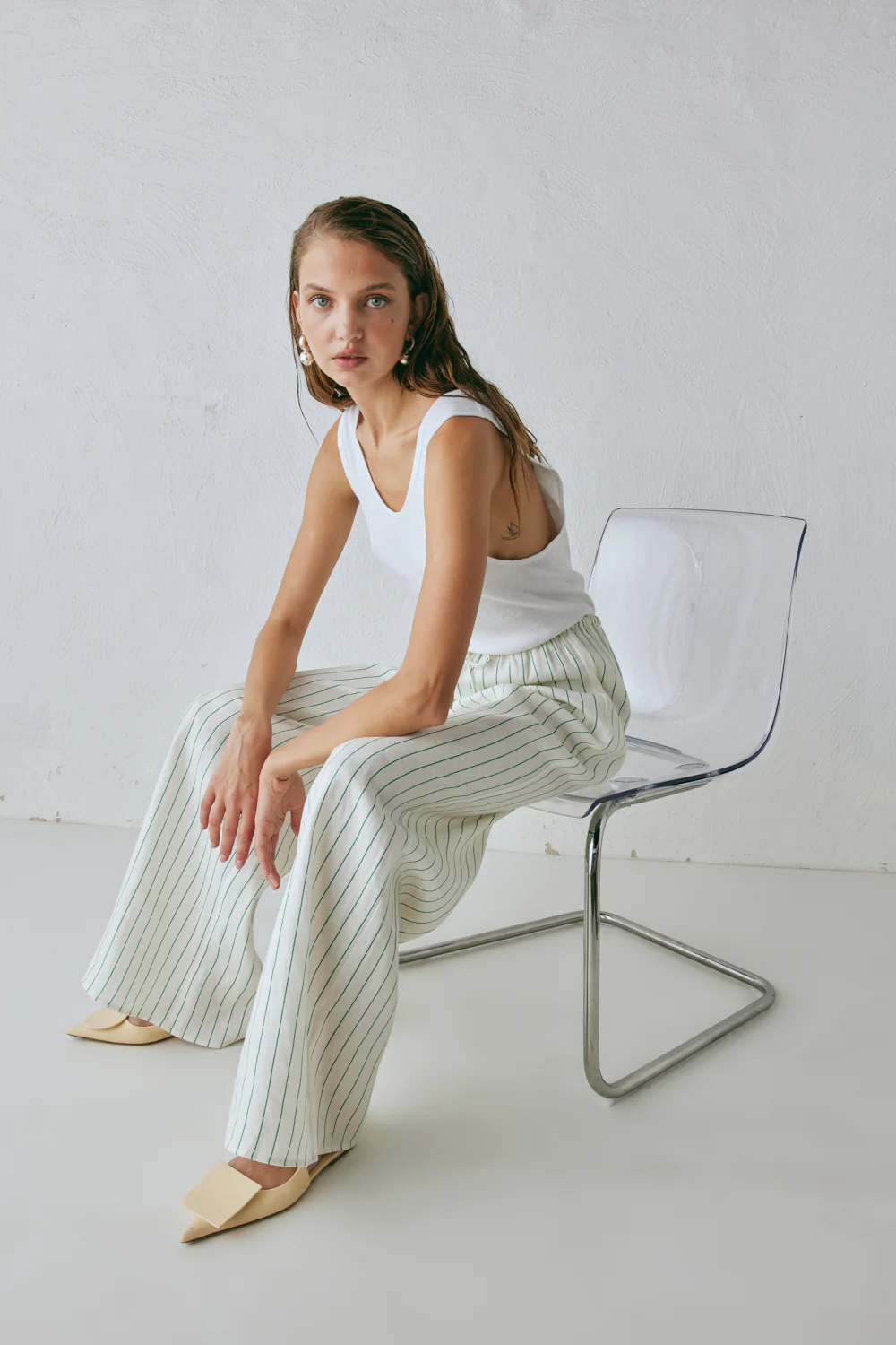 Raya Linen Pants Stripe - Image 7